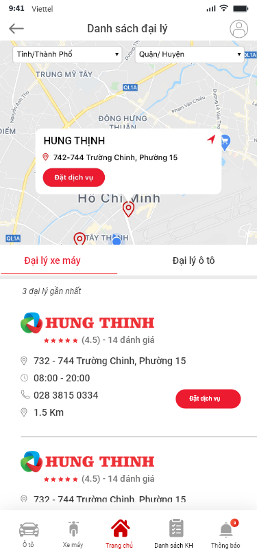 App ô tô / Xe máy